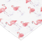 Elegant roze flamingo Waterverf Patroon Tafelkleed (Gekanteld)