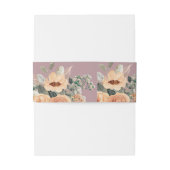 Elegant roze floraal uitnodigingen wikkel (Achterkant Voorbeeld)