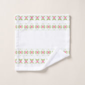 Elegant roze Floral Bad Handdoek (Wasdoekje)
