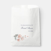 Elegant roze Floral botanisch Vrijgezellenfeest Bedankzakje (Voorkant)