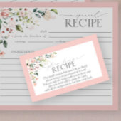 Elegant Roze Floral, breng alsjeblieft een recept  Informatiekaartje