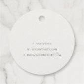 Elegant  Roze Floral Camera Fotografie Bedankjes Labels (Achterkant)