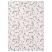 Elegant  Roze Floral Camera Fotografie Klembord (Achterkant)