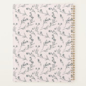 Elegant  Roze Floral Camera Fotografie Planner (Achterkant)