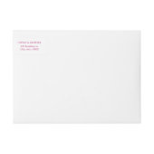 Elegant roze floral Chinoiserie Weddenningmonogram (Voorkant)