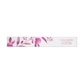 Elegant roze floral Chinoiserie Weddenningmonogram (Individueel)