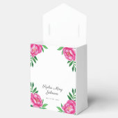 Elegant roze Floral Cross First Community Bedankdoosjes (Geopend)