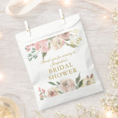 Elegant roze Floral Custom Gold Vrijgezellenfeest Bedankzakje (Geknipt)