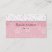 Elegant roze Floral Feminine Visitekaartje (Achterkant)