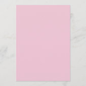 Elegant roze Floral flat-menukaart Menu (Achterkant)