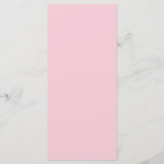 Elegant roze Floral flat-menukaart Menu (Achterkant)