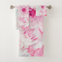 Elegant roze Floral geverfd