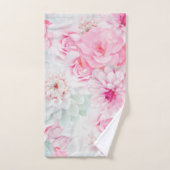 Elegant roze Floral geverfd Bad Handdoek (Handdoek)
