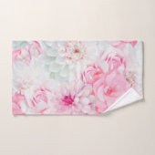 Elegant roze Floral geverfd Bad Handdoek (Handdoek)
