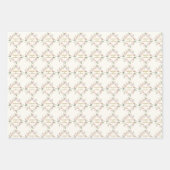 Elegant roze Floral Gold Script aangepaste bruilof Inpakpapier Vel (Voorkant 2)