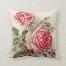 Elegant roze  floral home decor kussen