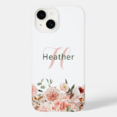 Elegant roze Floral iPhone / iPad case (Achterkant)