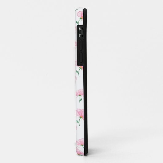 Elegant roze Floral Pattern Case-Mate iPhone Case (Achterkant/links)