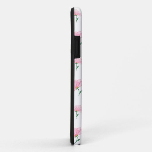 Elegant roze Floral Pattern Case-Mate iPhone Case (Achterkant/rechts)