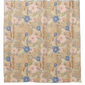 Elegant roze Floral Pattern Douchegordijn (Voorkant)