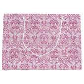 Elegant roze Floral Pattern Groot Cadeauzakje (Voorkant)