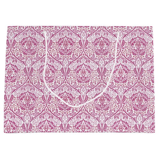 Elegant roze Floral Pattern Groot Cadeauzakje (Voorkant)