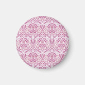 Elegant roze Floral Pattern Magneet (Voorkant)