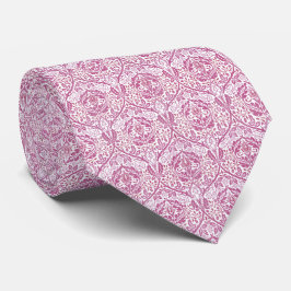 Elegant roze Floral Pattern Stropdas