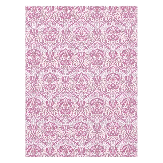 Elegant roze Floral Pattern Tafelkleed (Voorkant)