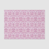 Elegant roze Floral Pattern Tissuepapier (Voorkant)