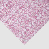 Elegant roze Floral Pattern Tissuepapier (Detail)