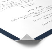 Elegant Roze Floral Recipe for a Happy Marriage Poster (Hoek)