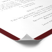 Elegant Roze Floral Recipe for a Happy Marriage Poster (Hoek)