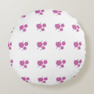 Elegant roze Floral Rond Kussen