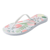 Elegant roze Floral Teenslippers (Schuin)