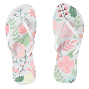 Elegant roze Floral Teenslippers