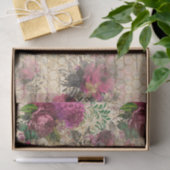 Elegant  Roze Floral Tissuepapier (Geschenk)