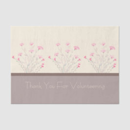 Elegant roze Floral Tissuepapier