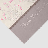 Elegant roze Floral Tissuepapier (Detail)