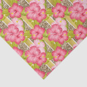 Elegant roze floreel patroon Bindweefselpapier Tissuepapier (Detail)