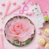 Elegant Roze Flowered Papieren Bordje (Feest)