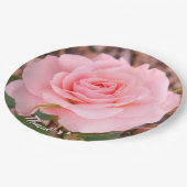 Elegant Roze Flowered Papieren Bordje (Gekanteld)
