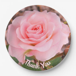 Elegant Roze Flowered Papieren Bordje