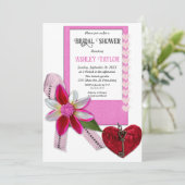 Elegant Roze Formele Romantische Vrijgezellenfeest Kaart (Staand voorkant)