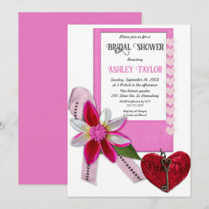 Elegant Roze Formele Romantische Vrijgezellenfeest Kaart