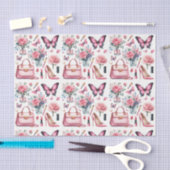 Elegant Roze Girly Mode tissue papier (Craft)