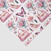 Elegant Roze Girly Mode tissue papier (Detail)