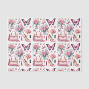 Elegant Roze Girly Mode tissue papier