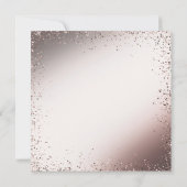 Elegant Roze Glitter Bruidsmeisje Uitnodiging Kaar (Achterkant)