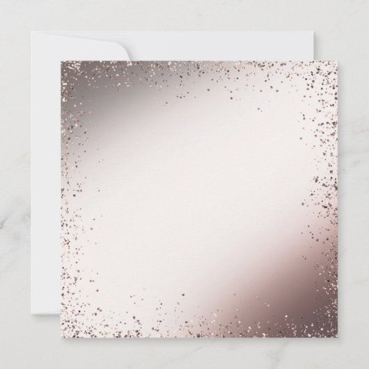 Elegant Roze Glitter Bruidsmeisje Uitnodiging Kaar (Achterkant)